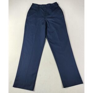 Red Kap Pants Womens 12 Blue Chino Workwear Mechanic Custodian Trades Uniform